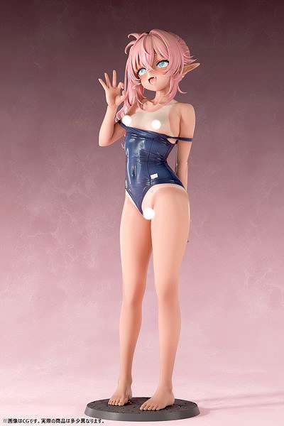 肉感少女 スク水日焼けのちっぱいエルフ ミーナ 1/5スケール-3