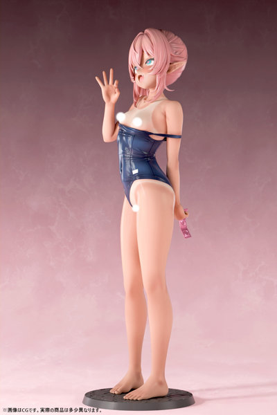 肉感少女 スク水日焼けのちっぱいエルフ ミーナ 1/5スケール-4