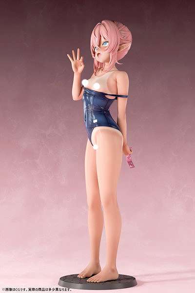 肉感少女 スク水日焼けのちっぱいエルフ ミーナ 1/5スケール-4