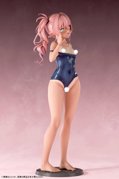 肉感少女 スク水日焼けのちっぱいエルフ ミーナ 1/5スケール-9