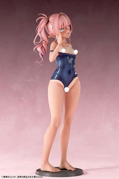 肉感少女 スク水日焼けのちっぱいエルフ ミーナ 1/5スケール-9