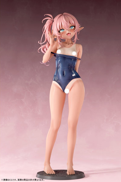 肉感少女 スク水日焼けのちっぱいエルフ ミーナ 1/5スケール-11