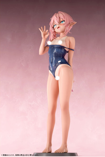 肉感少女 スク水日焼けのちっぱいエルフ ミーナ 1/5スケール-14