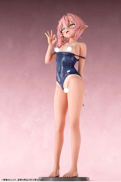 肉感少女 スク水日焼けのちっぱいエルフ ミーナ 1/5スケール-14