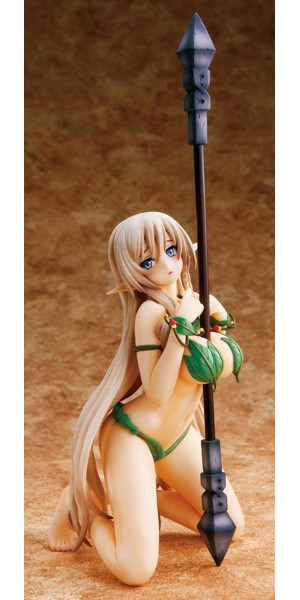 クイーンズブレイド 美しき闘士たち アレイン 水着で完全敗北！やわらかフィギュア-1