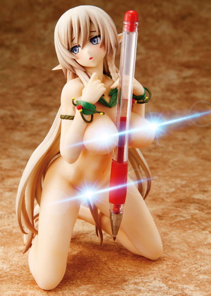 クイーンズブレイド 美しき闘士たち アレイン 水着で完全敗北！やわらかフィギュア-10