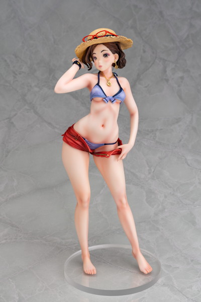 岸 見栄子 営業先でムチッと海水浴ver.-1