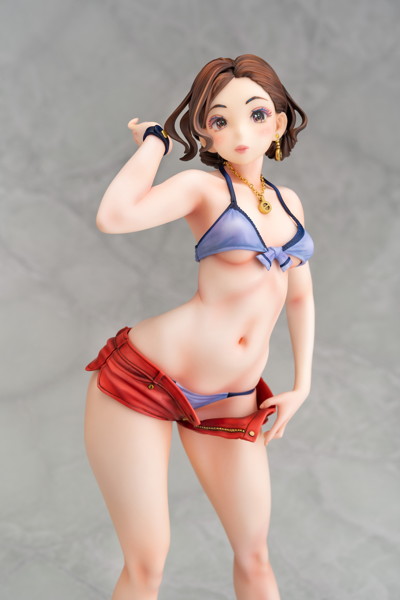 岸 見栄子 営業先でムチッと海水浴ver.-9