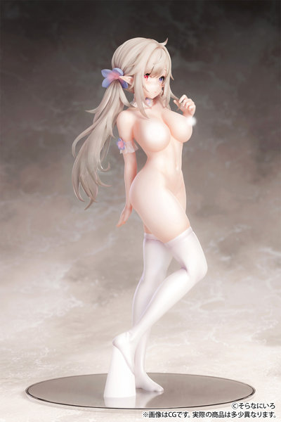 【再販】そらなにいろ イラスト 「純白エロフ」 脱衣ver. 1/6スケール-2
