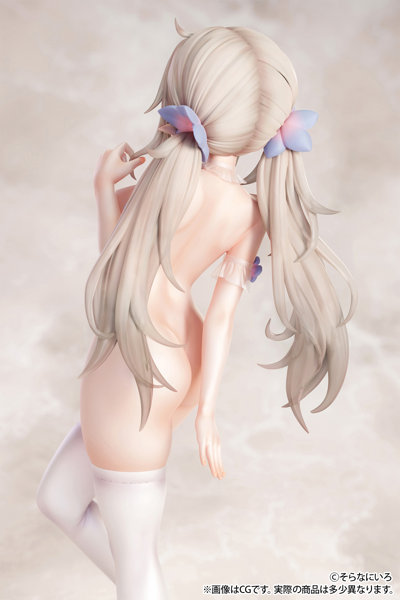 【再販】そらなにいろ イラスト 「純白エロフ」 脱衣ver. 1/6スケール-10