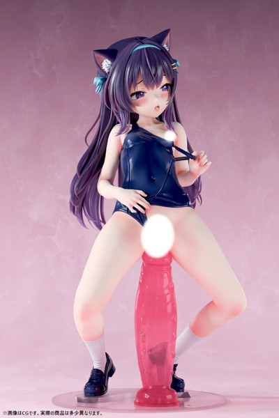 肉感少女 本当に入るの?ちび猫娘の好奇心 猫春ひめこ 1/5スケール-9