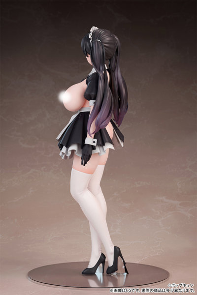 ポップキュン イラスト「高時給メイドカフェ店員さん」脱衣ver. 1/6スケール-3