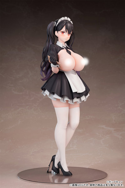 ポップキュン イラスト「高時給メイドカフェ店員さん」脱衣ver. 1/6スケール-6