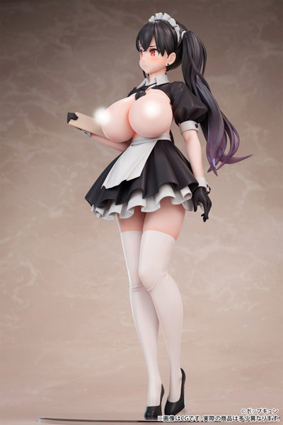 ポップキュン イラスト「高時給メイドカフェ店員さん」脱衣ver. 1/6スケール-10