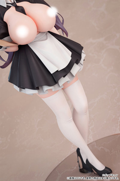 ポップキュン イラスト「高時給メイドカフェ店員さん」脱衣ver. 1/6スケール-13