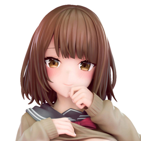 秋乃える イラスト「たくし上げJ●ちゃん」脱衣ver. 1/6スケール-17