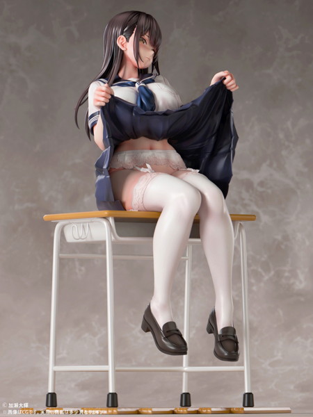 加瀬大輝「教室でたくし上げJ●さん」 脱衣ver. 1/5スケール-9