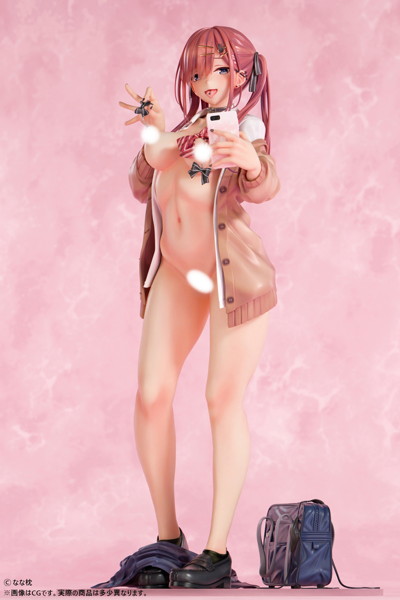 なな枕「ピアスを見せてくれる赤髪ギャルちゃん」素顔ver. 1/5スケール-14