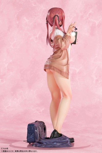 なな枕「ピアスを見せてくれる赤髪ギャルちゃん」マスクver. 1/5スケール-8