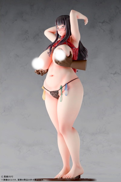 黒巣ガタリ『ワイルド式日本人妻の寝取り方』鴨添楓 眼鏡有りver. 1/4スケール-14