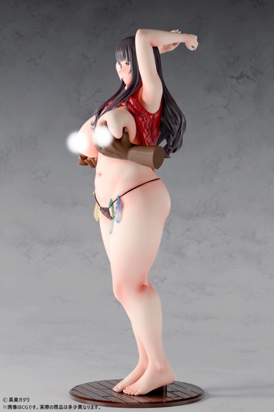 黒巣ガタリ『ワイルド式日本人妻の寝取り方』鴨添楓 眼鏡無しver. 1/4スケール-5