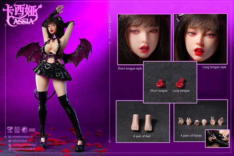 iエイトトイズ x Guan 1/6 コレクティブル カシア ヴァイオレット・サキュバス-9