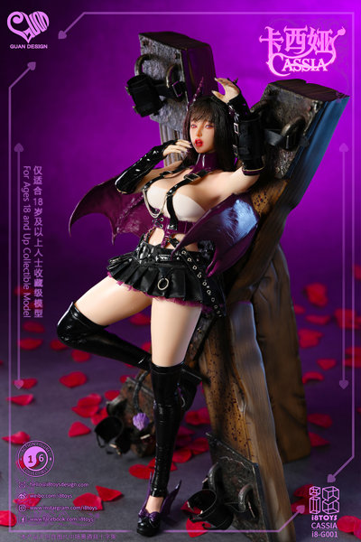 iエイトトイズ x Guan 1/6 コレクティブル カシア ヴァイオレット・サキュバス-11