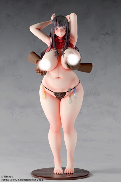 黒巣ガタリ『ワイルド式日本人妻の寝取り方』鴨添楓 眼鏡有りver. 1/6スケール-2