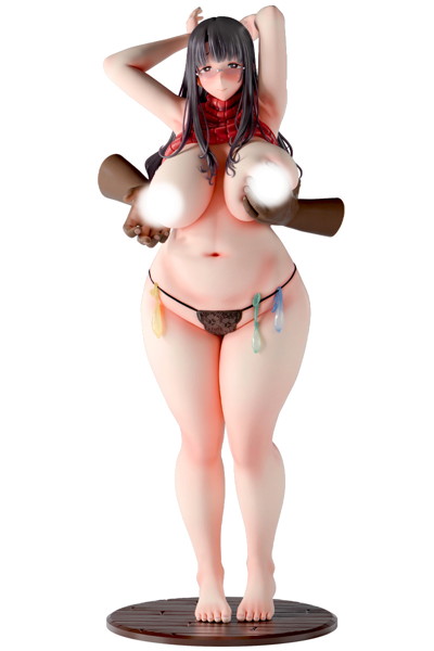 黒巣ガタリ『ワイルド式日本人妻の寝取り方』鴨添楓 眼鏡有りver. 1/6スケール-15
