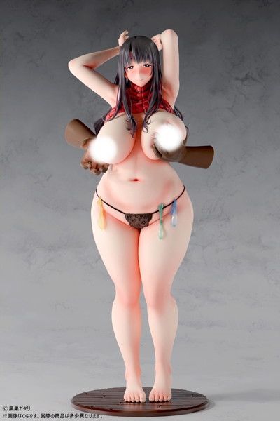 黒巣ガタリ『ワイルド式日本人妻の寝取り方』鴨添楓 眼鏡無しver. 1/6スケール-2