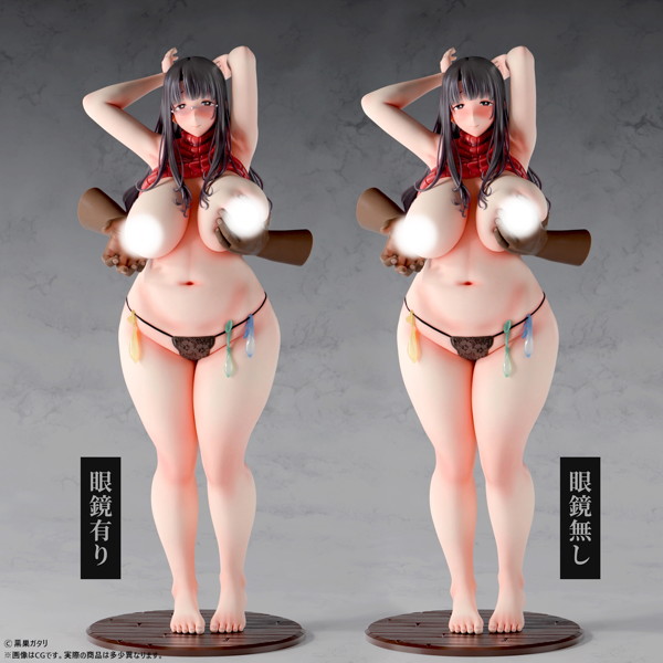 黒巣ガタリ『ワイルド式日本人妻の寝取り方』鴨添楓 眼鏡無しver. 1/6スケール-14