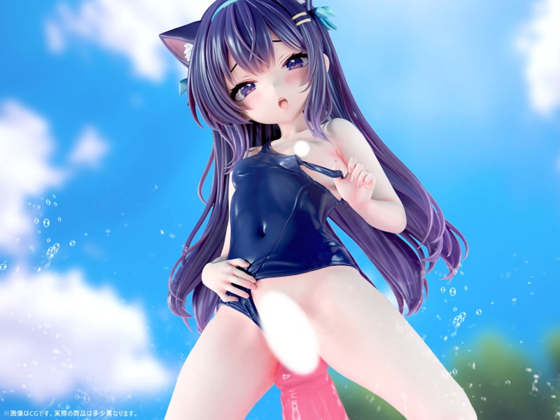 肉感少女 本当に入るの？ちび猫娘の好奇心 猫春ひめこ 1/4スケール-1