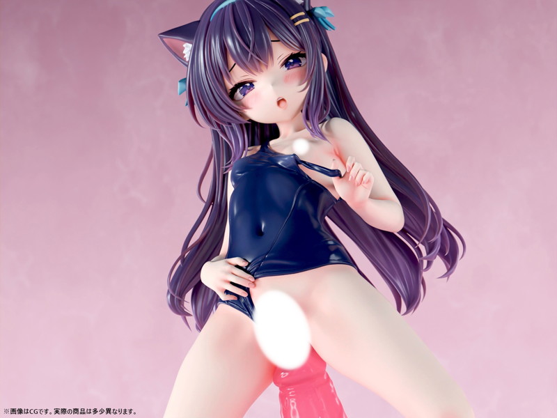 肉感少女 本当に入るの？ちび猫娘の好奇心 猫春ひめこ 1/4スケール-11