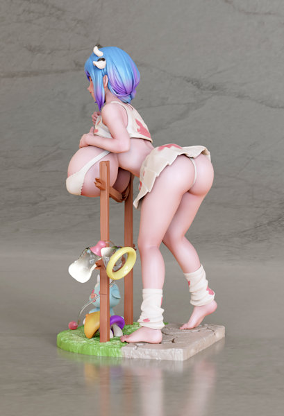 牛に餌をやる 1/6スケール塗装-28