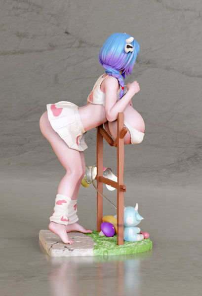 牛に餌をやる 1/6スケール塗装-5