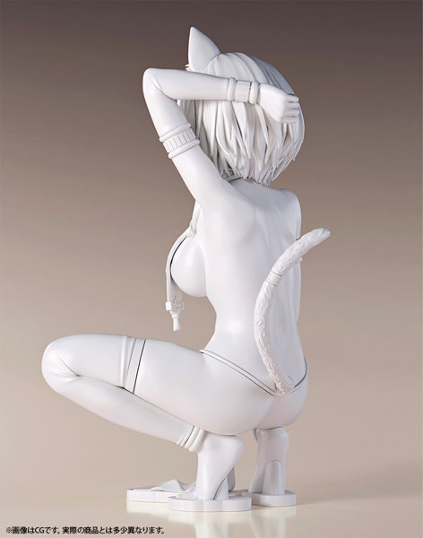 肉感少女 褐色猫娘 マウ 1/6スケール未塗装出力品 ガレージキット-3