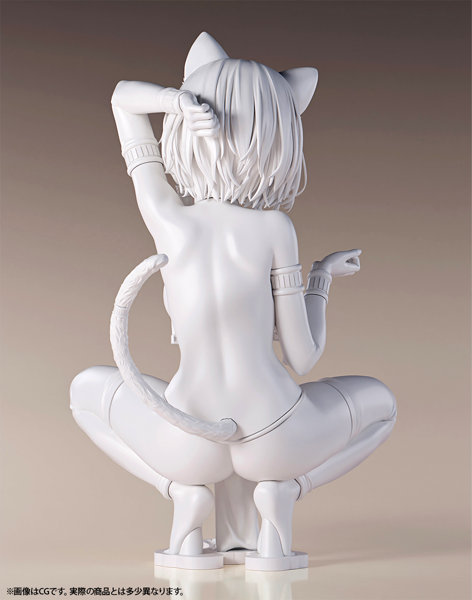 肉感少女 褐色猫娘 マウ 1/6スケール未塗装出力品 ガレージキット-4