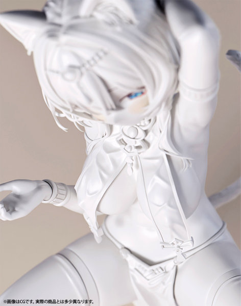 肉感少女 褐色猫娘 マウ 1/6スケール未塗装出力品 ガレージキット-5