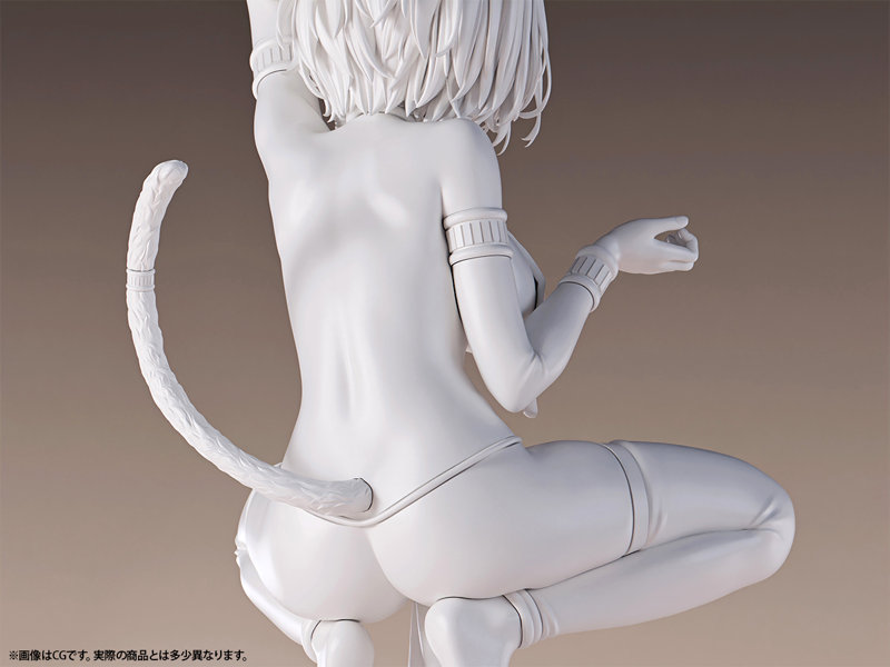 肉感少女 褐色猫娘 マウ 1/6スケール未塗装出力品 ガレージキット-6