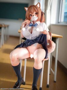 肉感少女 発情期メスケモ同級生の誘惑 小麦 【再販】1/6スケール塗装済み完成品フィギュア